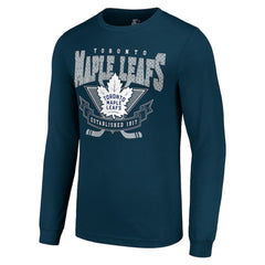Toronto Maple Leafs Starter Team Logo Graphic Long Sleeve T-Shirt Navy