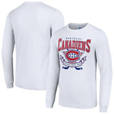 Montreal Canadiens Starter Team Logo Graphic Long Sleeve T-Shirt White