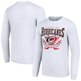 Carolina Hurricanes Starter Team Logo Graphic Long Sleeve T-Shirt White