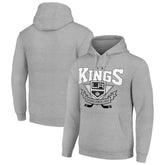 Los Angeles Kings Starter Team Logo Graphic Fleece Tri-Blend Pullover Hoodie Heather Gray