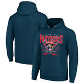 Florida Panthers Starter Team Logo Graphic Fleece Tri-Blend Pullover Hoodie Navy