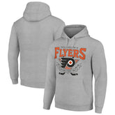 Philadelphia Flyers Starter Team Logo Graphic Fleece Tri-Blend Pullover Hoodie Heather Gray