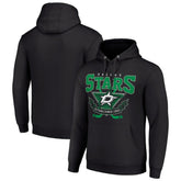 Dallas Stars Starter Team Logo Graphic Fleece Tri-Blend Pullover Hoodie Black
