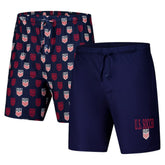USMNT Concepts Sport Record 2-Pack Short Set - Navy on sale