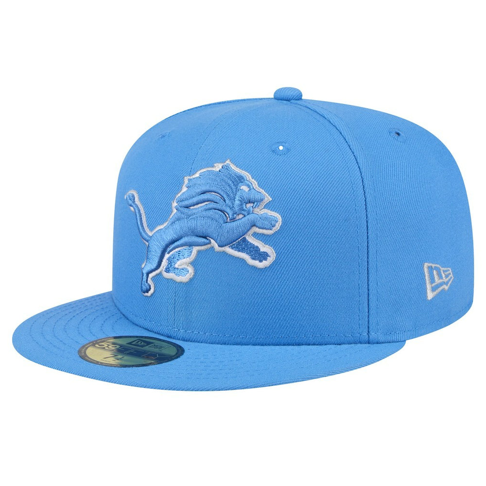 Detroit Lions New Era Omaha 59FIFTY Fitted Hat - Blue for sale