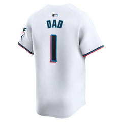 Miami Marlins #1 Dad Home Limited Jersey - White | Nike