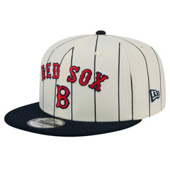 Boston Red Sox Jersey Pinstripe 9FIFTY Snapback Hat - White | New Era