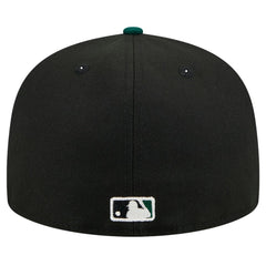 Athletics Shadow Stitch 59FIFTY Fitted Hat - Black | New Era