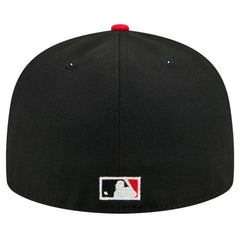 Atlanta Braves Shadow Stitch 59FIFTY Fitted Hat - Black | New Era