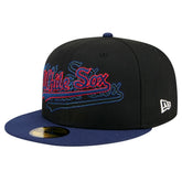 Chicago White Sox Shadow Stitch 59FIFTY Fitted Hat - Black | New Era