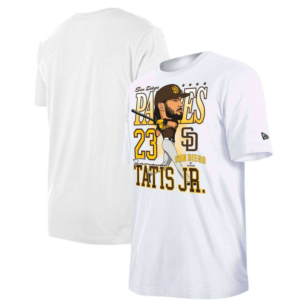 Fernando Tatis Jr. San Diego Padres Caricature T-Shirt - White | New Era