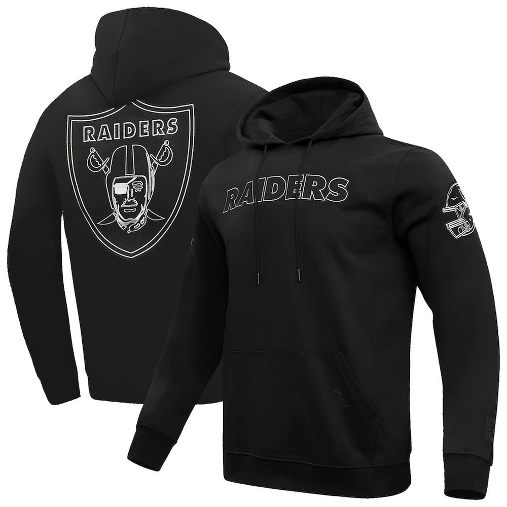 Las Vegas Raiders Pro Standard Classic Chenille Pullover Hoodie - Black cheap