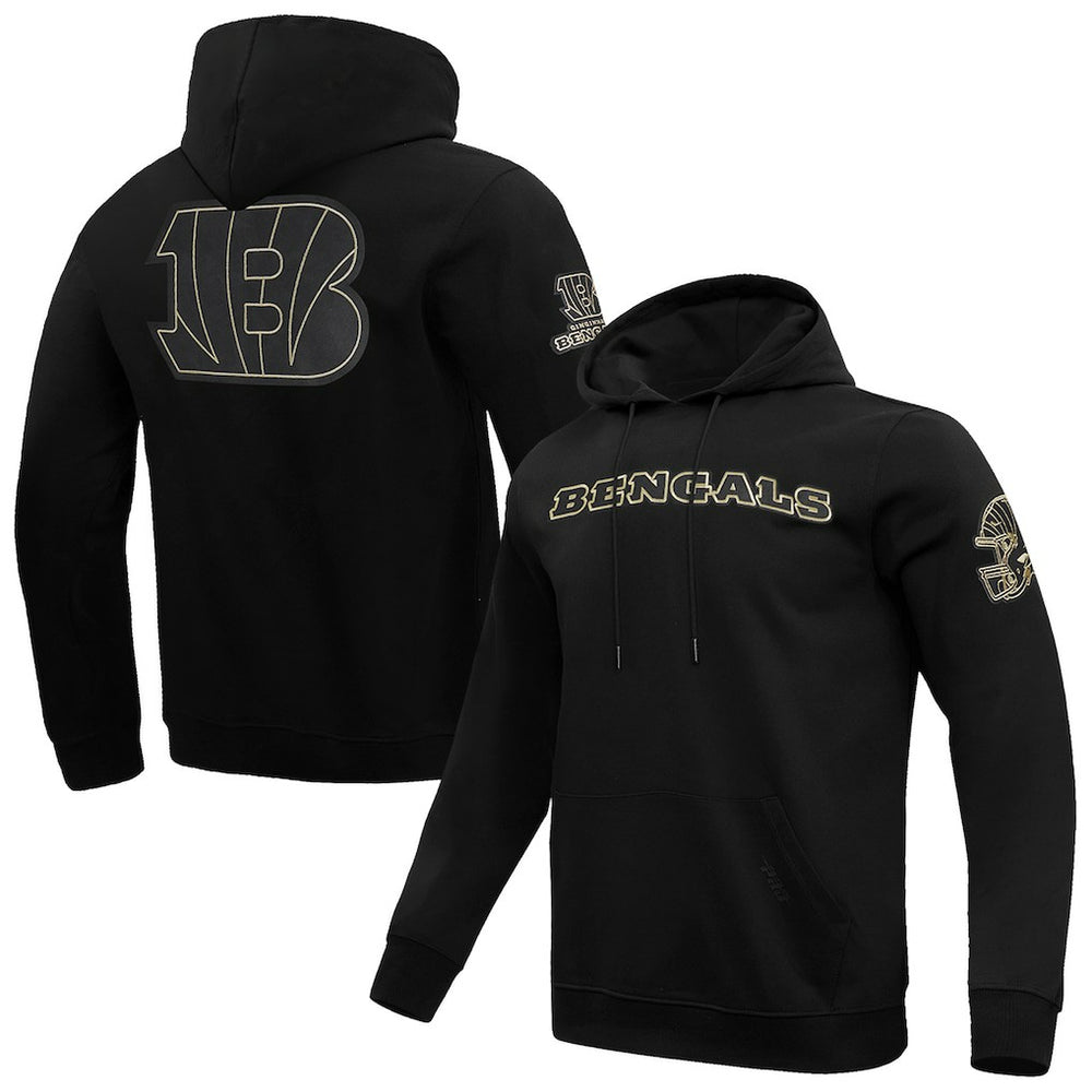 Cincinnati Bengals Pro Standard Classic Chenille Pullover Hoodie - Black on sale