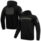 Cincinnati Bengals Pro Standard Classic Chenille Pullover Hoodie - Black on sale