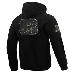 Cincinnati Bengals Pro Standard Classic Chenille Pullover Hoodie - Black on sale