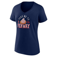 Boston Red Sox Women's Take Me to Fenway V-Neck T-Shirt - Navy