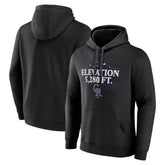 Colorado Rockies Elevation Pullover Hoodie - Black