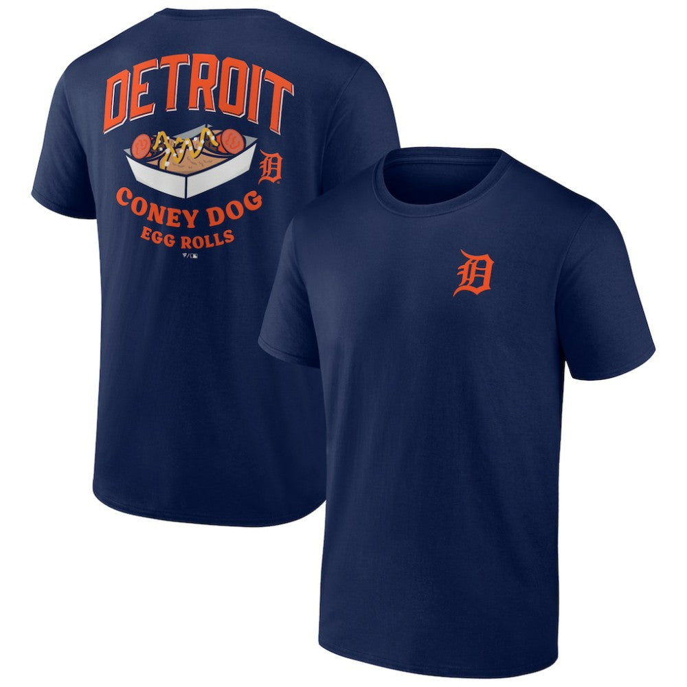 Detroit Tigers Coney Dog Egg Rolls T-Shirt - Navy