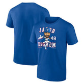 Jacob deGrom Texas Rangers Caricature T-Shirt - Royal