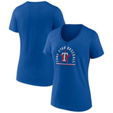 Texas Rangers Women's Lone Star Baseball V-Neck T-Shirt - Royal