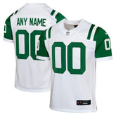 New York Jets Youth Classic Alternate Custom Replica Jersey - White | Nike discount