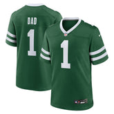 New York Jets #1 Dad Game Jersey - Legacy Green | Nike cheap