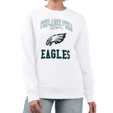 Philadelphia Eagles G-III 4Her by Carl Banks Women's Team Logo Graphic Tri-Blend Pullover Sweatshirt - White outlet