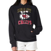 Kansas City Chiefs G-III 4Her by Carl Banks Women's Team Logo Graphic Fleece Tri-Blend Pullover Hoodie - Black discount