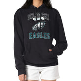 Philadelphia Eagles G-III 4Her by Carl Banks Women's Team Logo Graphic Fleece Tri-Blend Pullover Hoodie - Black discount