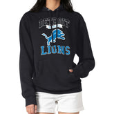 Detroit Lions G-III 4Her by Carl Banks Women's Team Logo Graphic Fleece Tri-Blend Pullover Hoodie - Black cheap