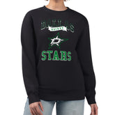 Dallas Stars G-III 4Her by Carl Banks Women's Team Logo Tri-Blend Fleece Pullover Sweatshirt Black