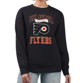 Philadelphia Flyers G-III 4Her by Carl Banks Women's Team Logo Tri-Blend Fleece Pullover Sweatshirt Black