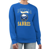 Buffalo Sabres G-III 4Her by Carl Banks Women's Team Logo Tri-Blend Fleece Pullover Sweatshirt Royal
