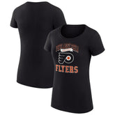 Philadelphia Flyers G-III 4Her by Carl Banks Women's Super-Slim Fit Lightweight Team Logo Graphic T-Shirt Black