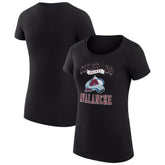 Colorado Avalanche G-III 4Her by Carl Banks Women's Super-Slim Fit Lightweight Team Logo Graphic T-Shirt Black
