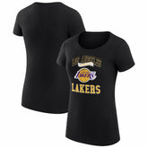 Los Angeles Lakers G-III 4Her by Carl Banks Women's Super-Slim Fit Lightweight Team Logo T-Shirt - Black online