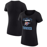 Oklahoma City Thunder G-III 4Her by Carl Banks Women's Super-Slim Fit Lightweight Team Logo T-Shirt - Black for sale