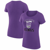 Sacramento Kings G-III 4Her by Carl Banks Women's Super-Slim Fit Lightweight Team Logo T-Shirt - Purple outlet