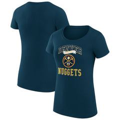 Denver Nuggets G-III 4Her by Carl Banks Women's Super-Slim Fit Lightweight Team Logo T-Shirt sale - Navy for sale