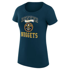 Denver Nuggets G-III 4Her by Carl Banks Women's Super-Slim Fit Lightweight Team Logo T-Shirt sale - Navy for sale