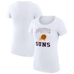 Phoenix Suns G-III 4Her by Carl Banks Women's Super-Slim Fit Lightweight Team Logo T-Shirt - White on sale