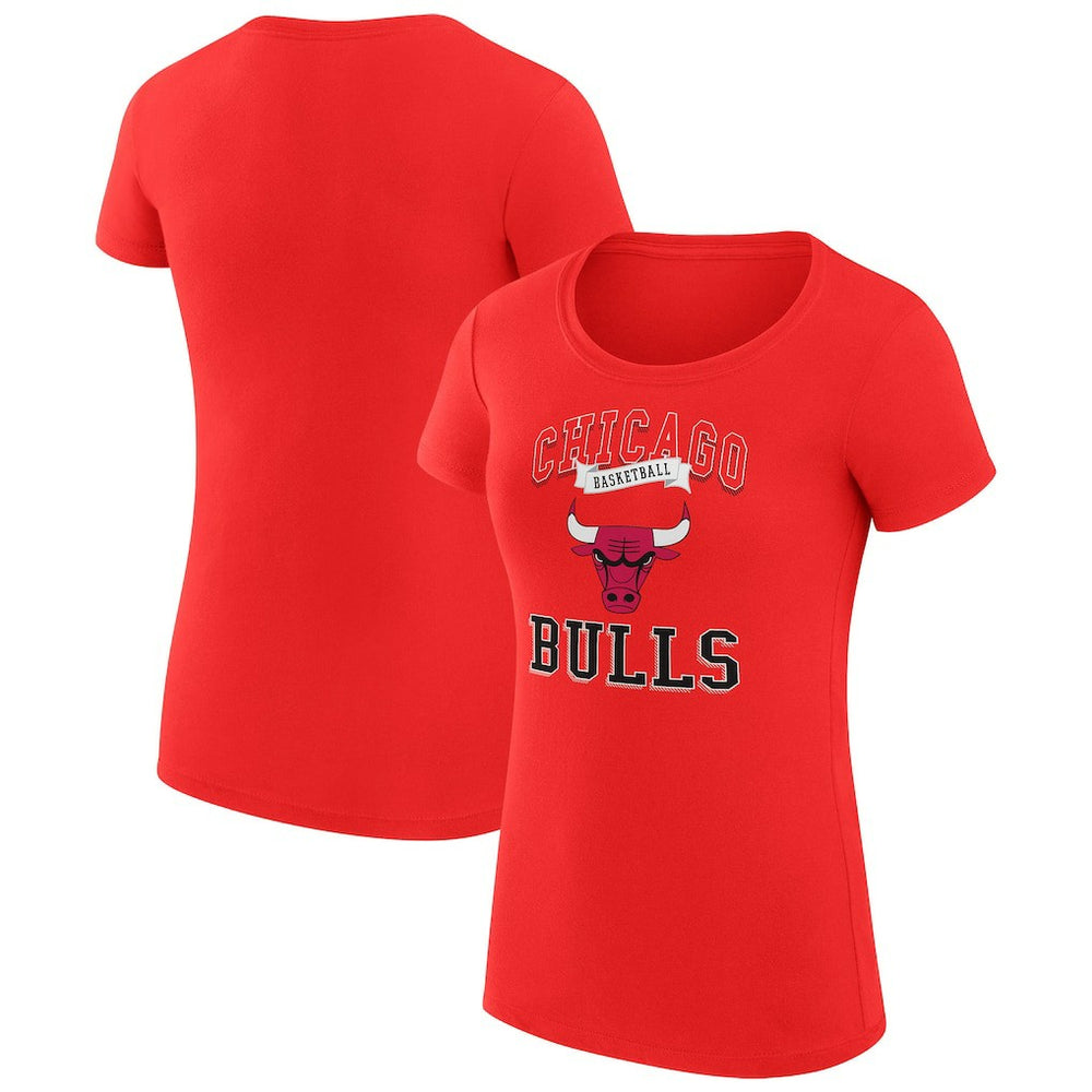 Chicago Bulls G-III 4Her by Carl Banks Women's Super-Slim Fit Lightweight Team Logo T-Shirt sale - Red outlet