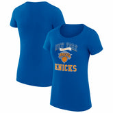 New York Knicks G-III 4Her by Carl Banks Women's Super-Slim Fit Lightweight Team Logo T-Shirt - Blue discount