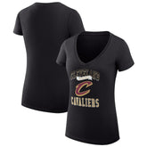 Cleveland Cavaliers G-III 4Her by Carl Banks Women's Super-Slim Fit Lightweight Team Logo V-Neck T-Shirt sale - Black outlet