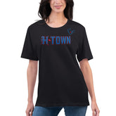 Houston Texans G-III 4Her by Carl Banks Women's Super-Slim Fit Lightweight H-Town T-Shirt - Black for sale