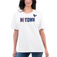 Houston Texans G-III 4Her by Carl Banks Women's Super-Slim Fit Lightweight H-Town T-Shirt - White outlet