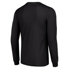 Anaheim Ducks Starter Four Team Name Logo Long Sleeve Graphic T-Shirt Black