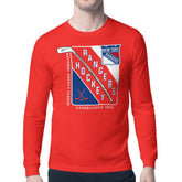 New York Rangers Starter Shield Long Sleeve Graphic T-Shirt Red