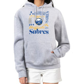 Buffalo Sabres G-III 4Her by Carl Banks Women's Collage Team Graphic Fleece Pullover Hoodie Heather Gray