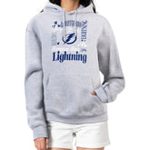 Tampa Bay Lightning G-III 4Her by Carl Banks Women's Collage Team Graphic Tri-Blend Fleece Pullover Hoodie Heather Gray